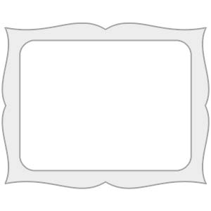 CE05 Decorative Edge Rectangle Shaped MetalPrint with Border 