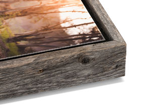 Natural Barnwood Slim Float Frame