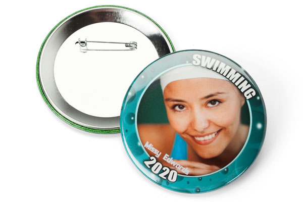 3 inch round photo button pin