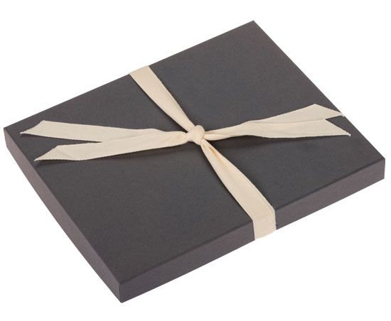 Gray colored Boutique Gift Box Packaging for your photos.