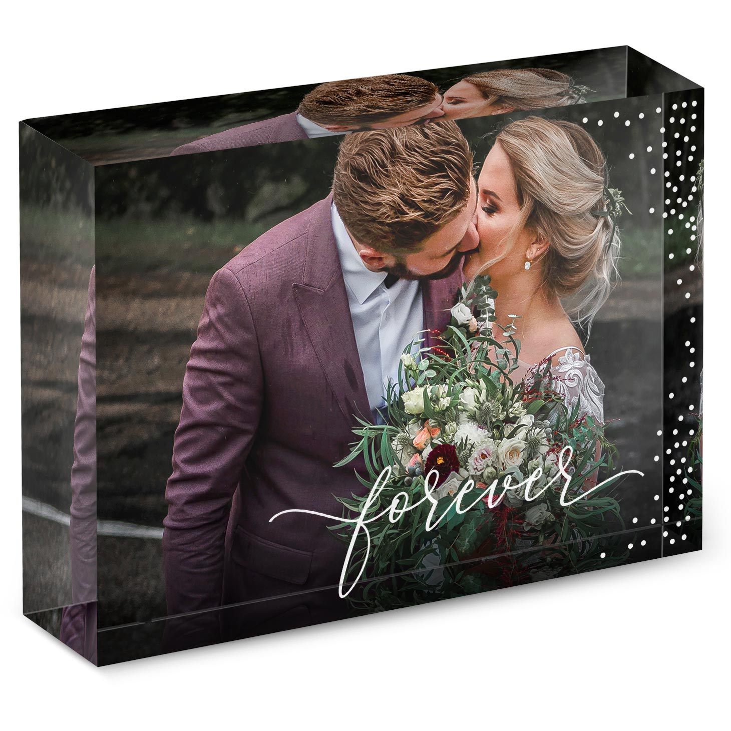 Forever - Engraved Acrylic Blocks